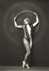 Alfred Cheney Johnston - Nude Girl with Hoop Ziegfeld (1920s) - 17" x 22" Art Print