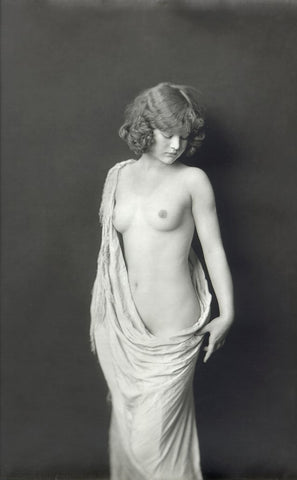 Alfred Cheney Johnston - Clara Bow Nude Ziegfeld Girl (1920s) - 17" x 22" Art Print