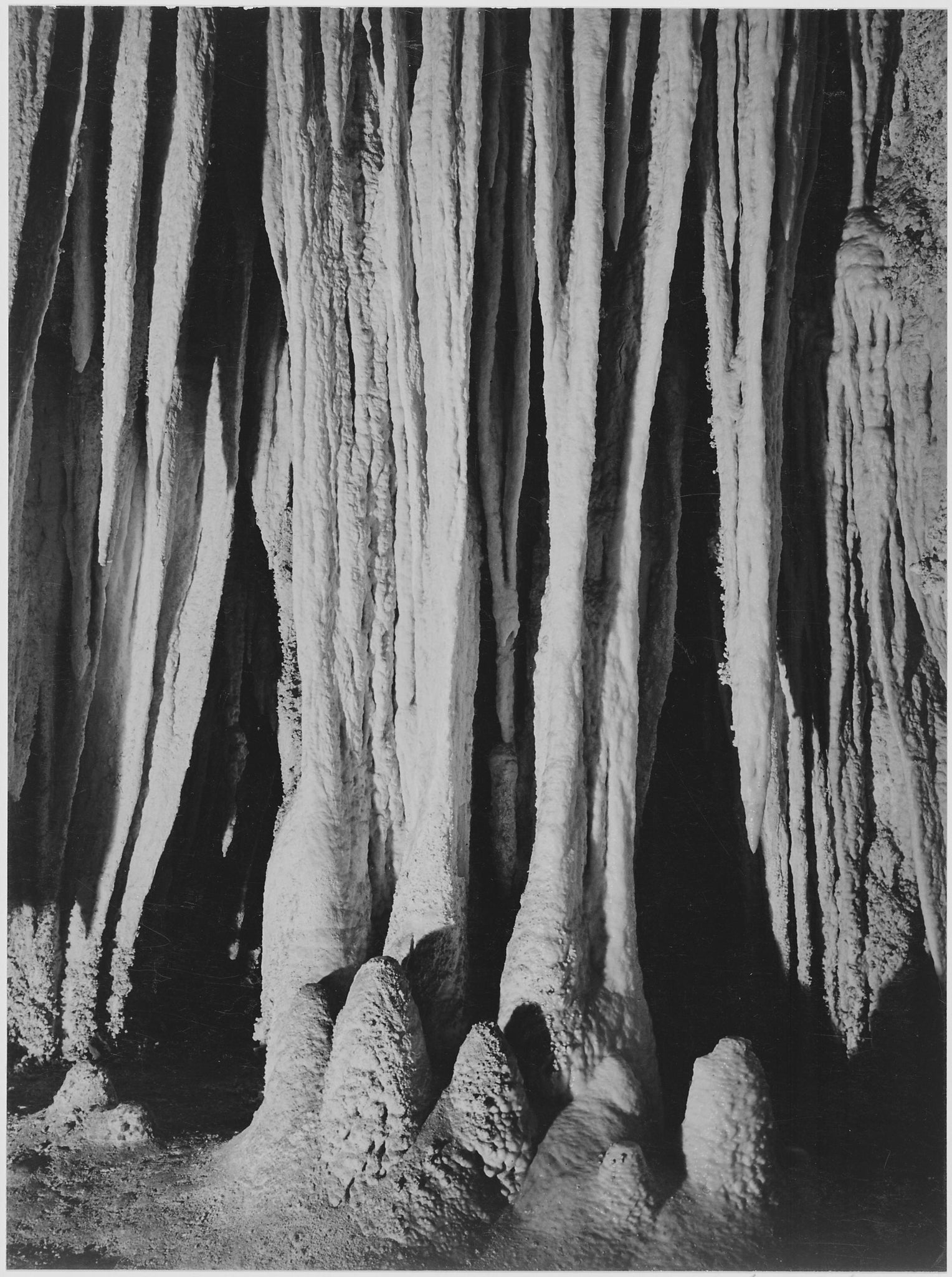 Ansel Adams - Big Room Near Temple of the Sun Carlsbad Caverns (1941) - 17" x 22" Fine Art Print