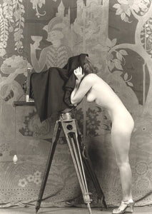 Alfred Cheney Johnston - Nude Woman with Camera (1920s) - 17" x 22" Fine Art Print