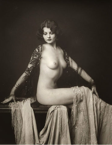 Alfred Cheney Johnston - Nude Ziegfeld Follies Girl (1920s) - 17" x 22" Art Print