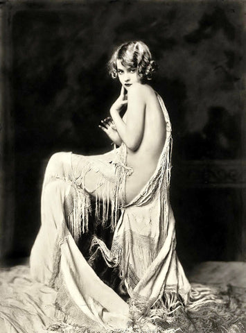 Alfred Cheney Johnston - Anna Buckley Coy Nude Shy (1920s) - 17" x 22" Art Print