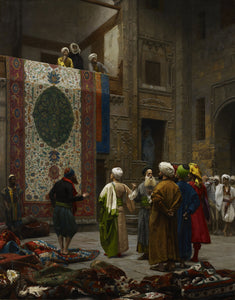 Jean Leon Gerome - The Carpet Merchant (1887) Signed - 17" x 22" Fine Art Print