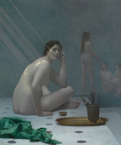 Jean Leon Gerome - Bathing Women Nude (1898) Signed - 17" x 22" Fine Art Print