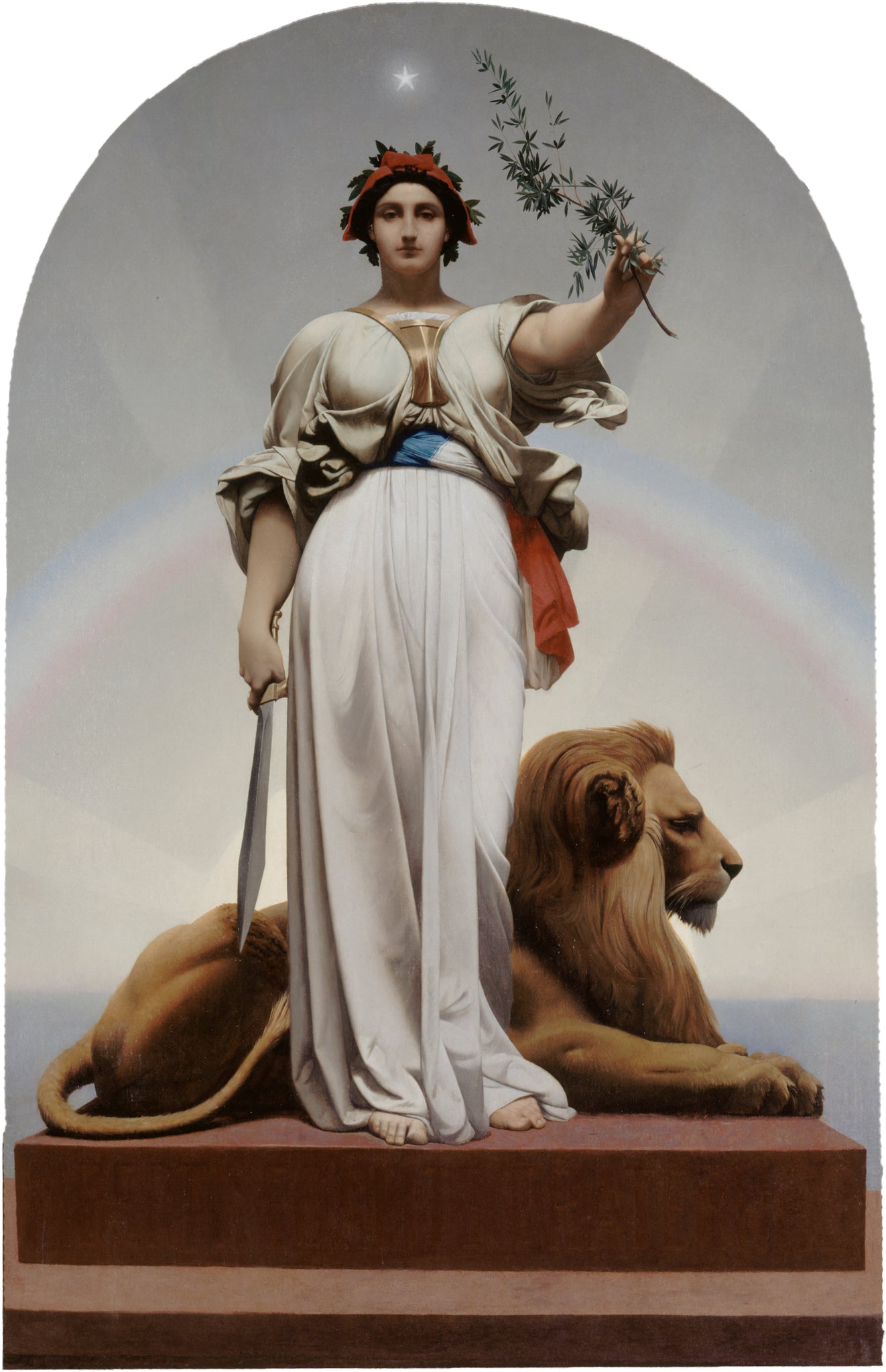 Jean Leon Gerome - The Republic (1848-49) Allegory - 17" x 22" Fine Art Print