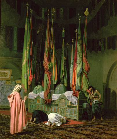 Jean Leon Gerome - The Shrine of Imam Hussein Signed - 17" x 22" Fine Art Print