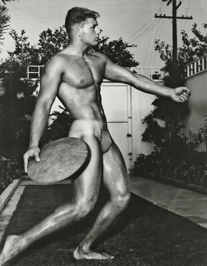 Bruce of LA - Kip Behar Nude Male Adonis Posing Gay 1950s - 17" x 22" Art Print