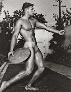 Bruce of LA - Kip Behar Nude Male Adonis Posing Gay 1950s - 17" x 22" Art Print