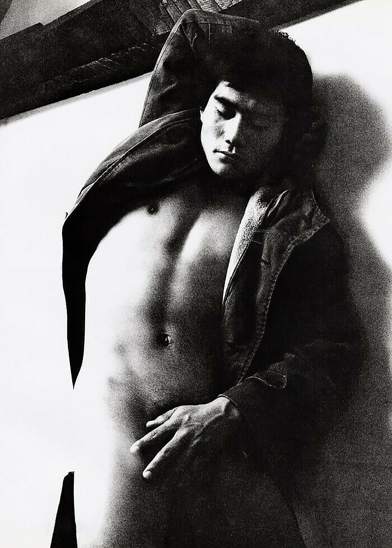 Tamotsu Yato - Nude Japanese Male Jean Jacket (1972) Gay Interest - 17" x 22" Print