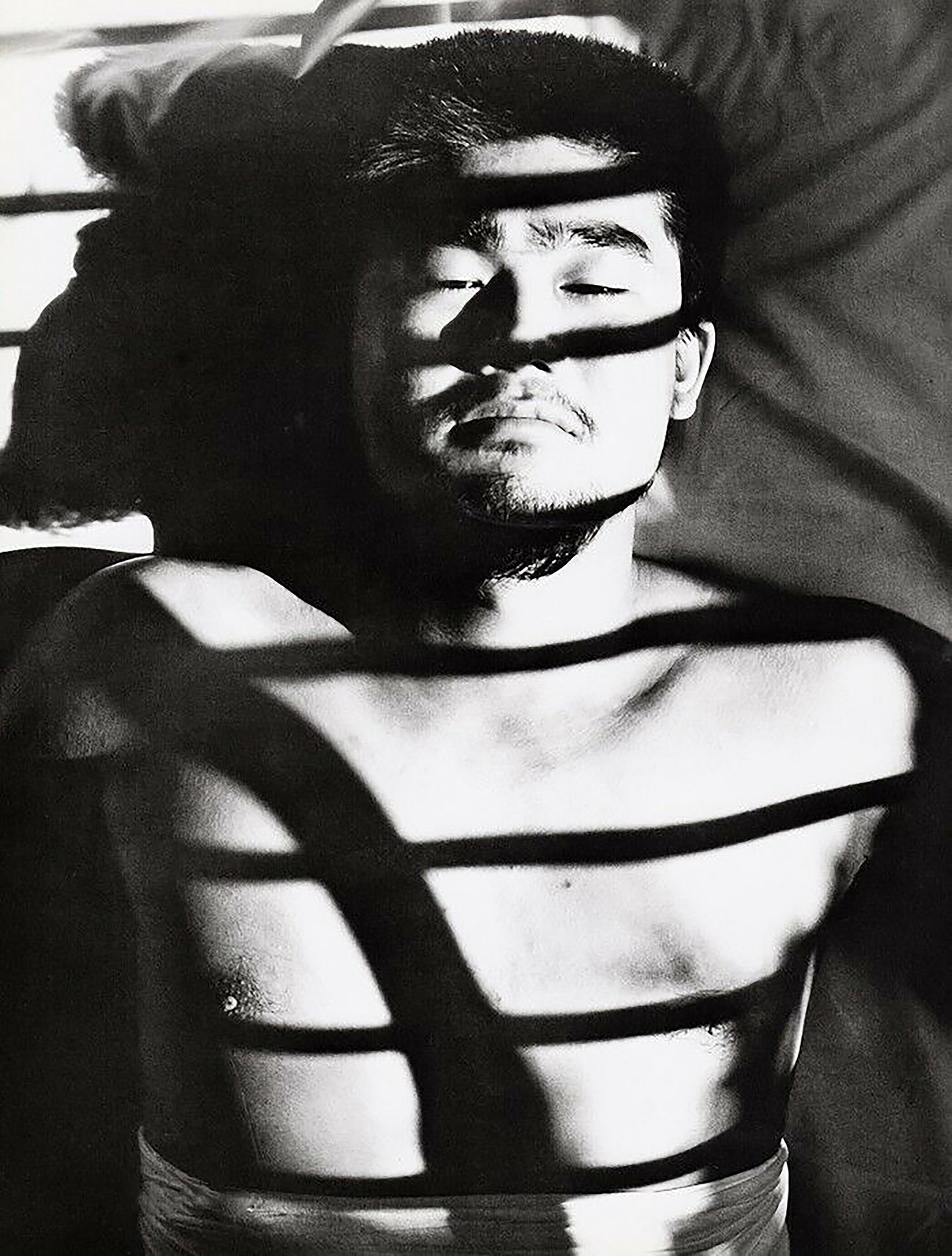 Tamotsu Yato - Japanese Male Laying in Shadows Vintage 1960s - 17" x 22" Print