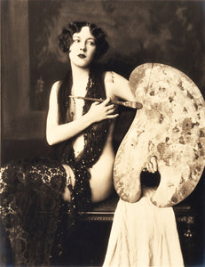 Alfred Cheney Johnston - Nude Female Artist 1920s Risque - 17" x 22" Art Print