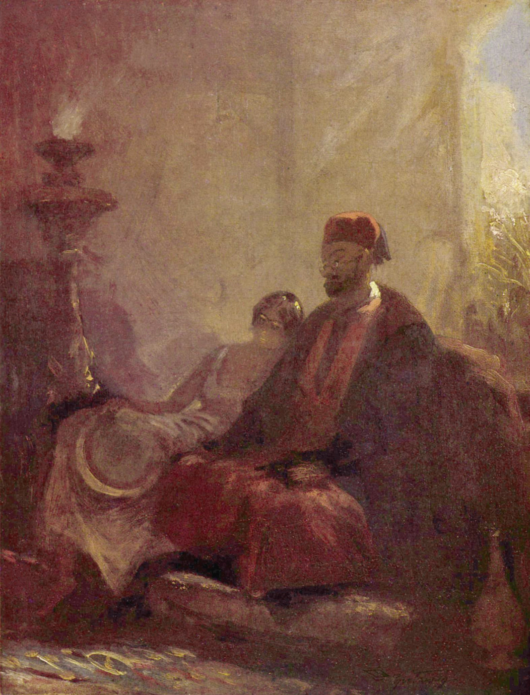 Carl Spitzweg - Harem (circa 1870s) Orientalism - 17" x 22" Fine Art Print