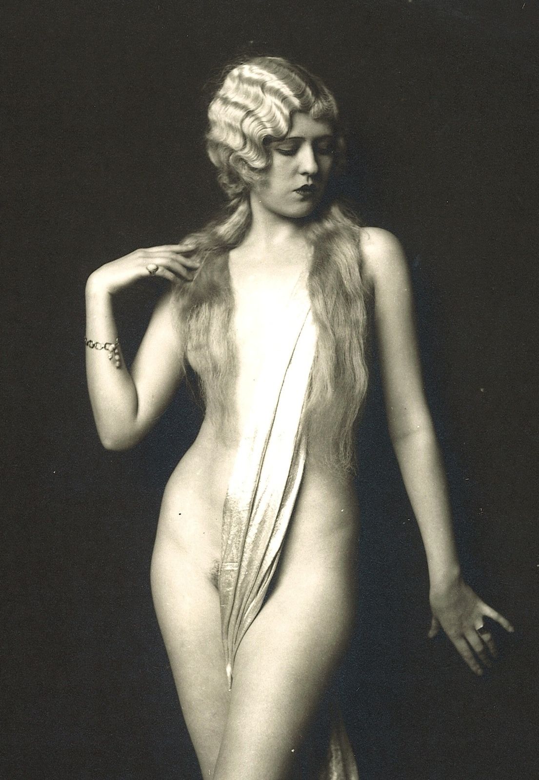 Alfred Cheney Johnston - Adele Smith Semi Nude Ziegfeld (1920s) - 17" x 22" Print