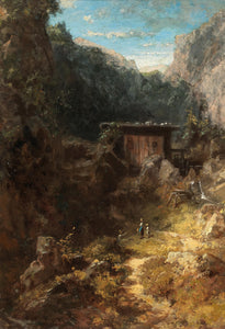 Carl Spitzweg - Mountain Mill (1880) - 17" x 22" Fine Art Print