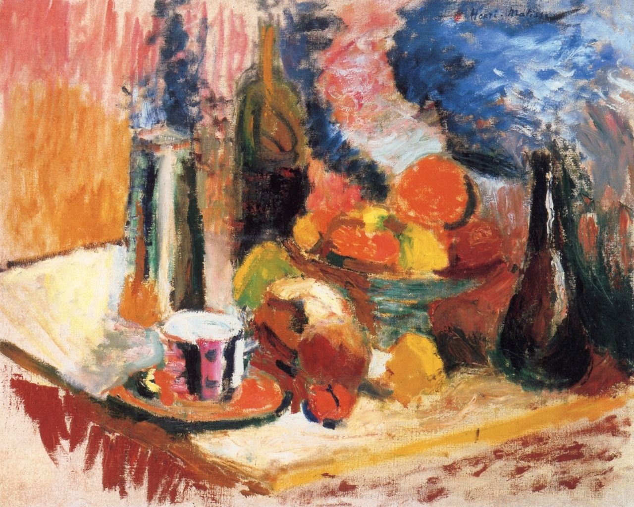 Henri Matisse - Still Life with Fruit (1896) Signed - 17" x 22" Fine Art Print