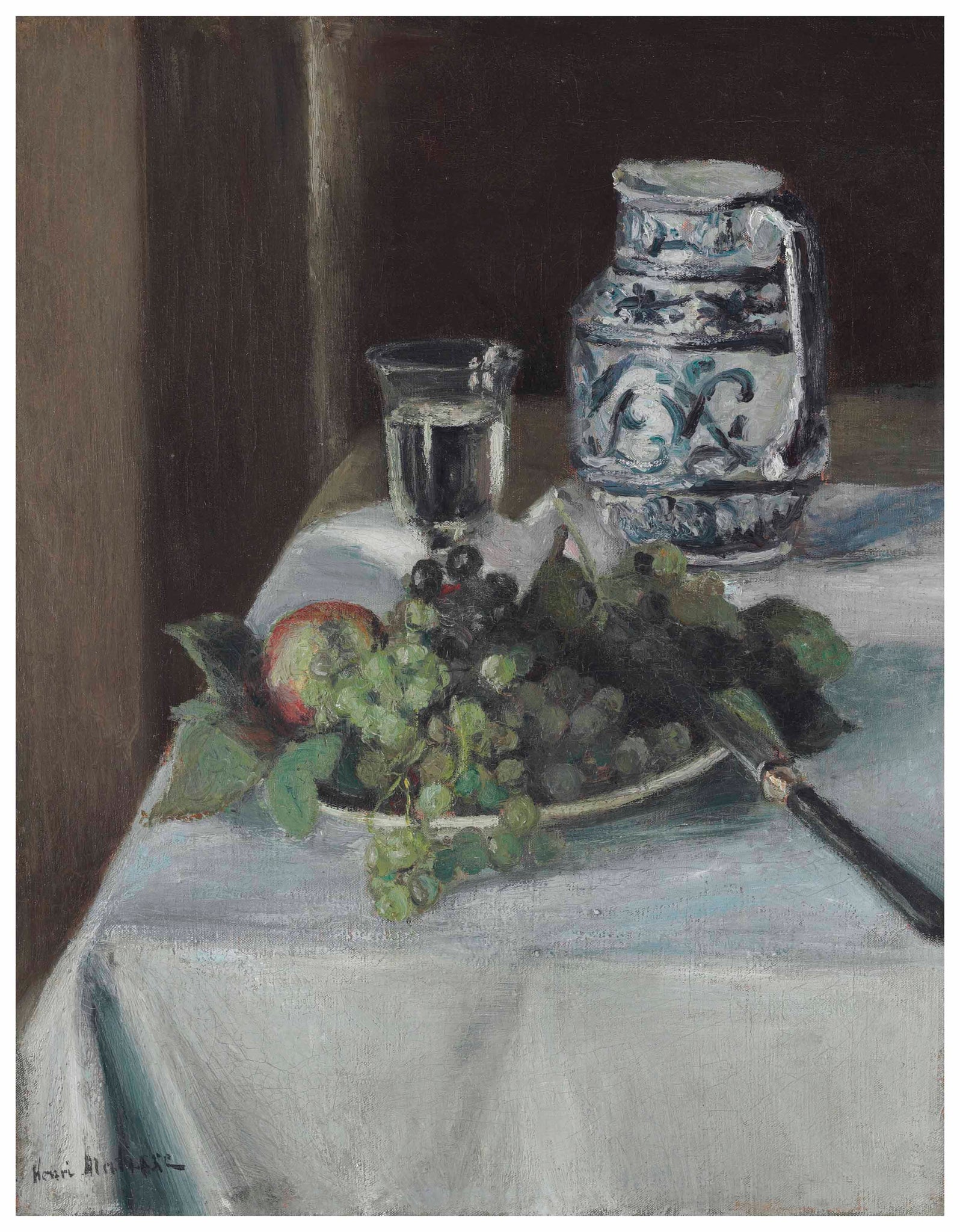 Henri Matisse - Still Life with Grapes (1896) Signed - 17" x 22" Fine Art Print