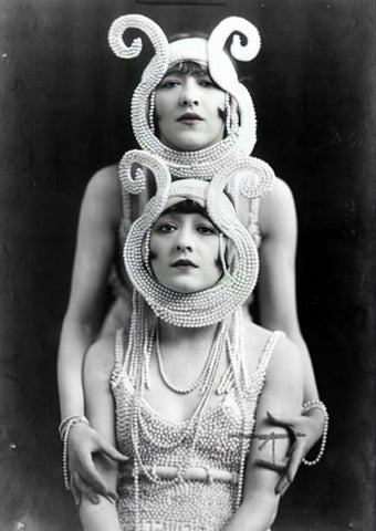 Alfred Cheney Johnston - Dolly Sisters Ziegfeld Artsy - 17" x 22" Fine Art Print