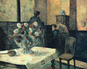 Paul Gauguin - Interior of the Painter's House Rue Carcel (1881) Paris - 17" x 22" Fine Art Print