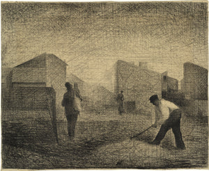 Georges Seurat - Stone Breakers, Le-Raincy (1881) - 17" x 22" Fine Art Print