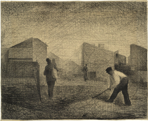 Georges Seurat - Stone Breakers, Le-Raincy (1881) - 17" x 22" Fine Art Print