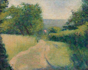 Georges Seurat - The Hollow Way (1882) France Landscape - 17"x22" Fine Art Print