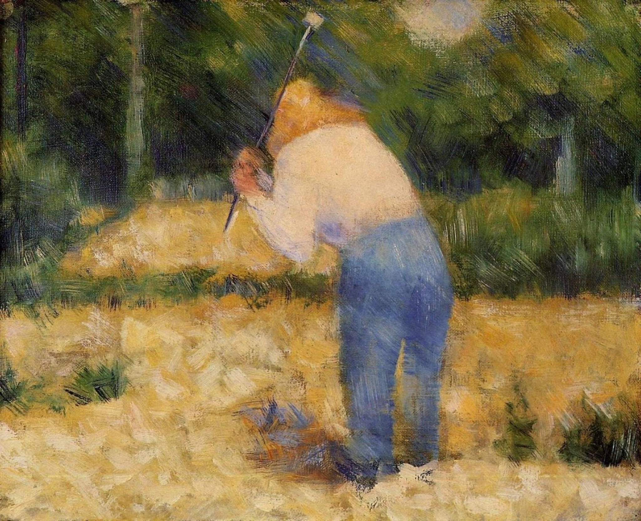 Georges Seurat - The Stone Breaker (1881-82) France - 17" x 22" Fine Art Print