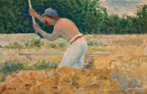 Georges Seurat - The Stone Breaker (1882) Signed - 17" x 22" Fine Art Print