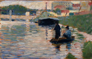 Georges Seurat - The Bridge, View of the Seine (1882-83)  - 17"x22" Fine Art Print