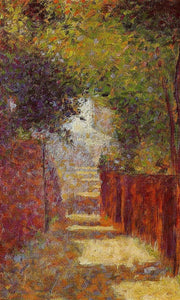 Georges Seurat - Rue St. Vincent in Spring (1883-84) - 17" x 22" Fine Art Print