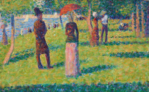 Georges Seurat - The Rope-Colored Skirt (1884) France - 17" x 22" Fine Art Print