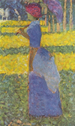 Georges Seurat - Woman with Umbrella (1884) France - 17" x 22" Fine Art Print