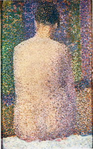 Georges Seurat - Nude Model from Back (1886) France - 17" x 22" Fine Art Print