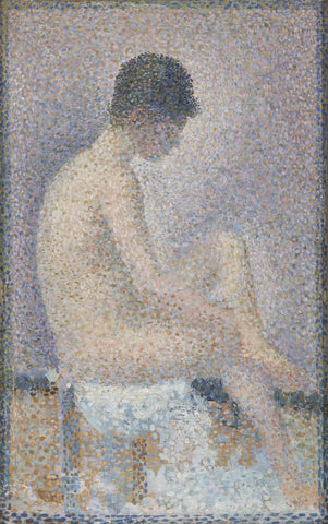 Georges Seurat - Nude Model in Profile (1886) France - 17" x 22" Fine Art Print