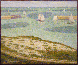 Georges Seurat - Port-en-Bessin Entrance to the Harbor (1888)  - 17" x 22" Print