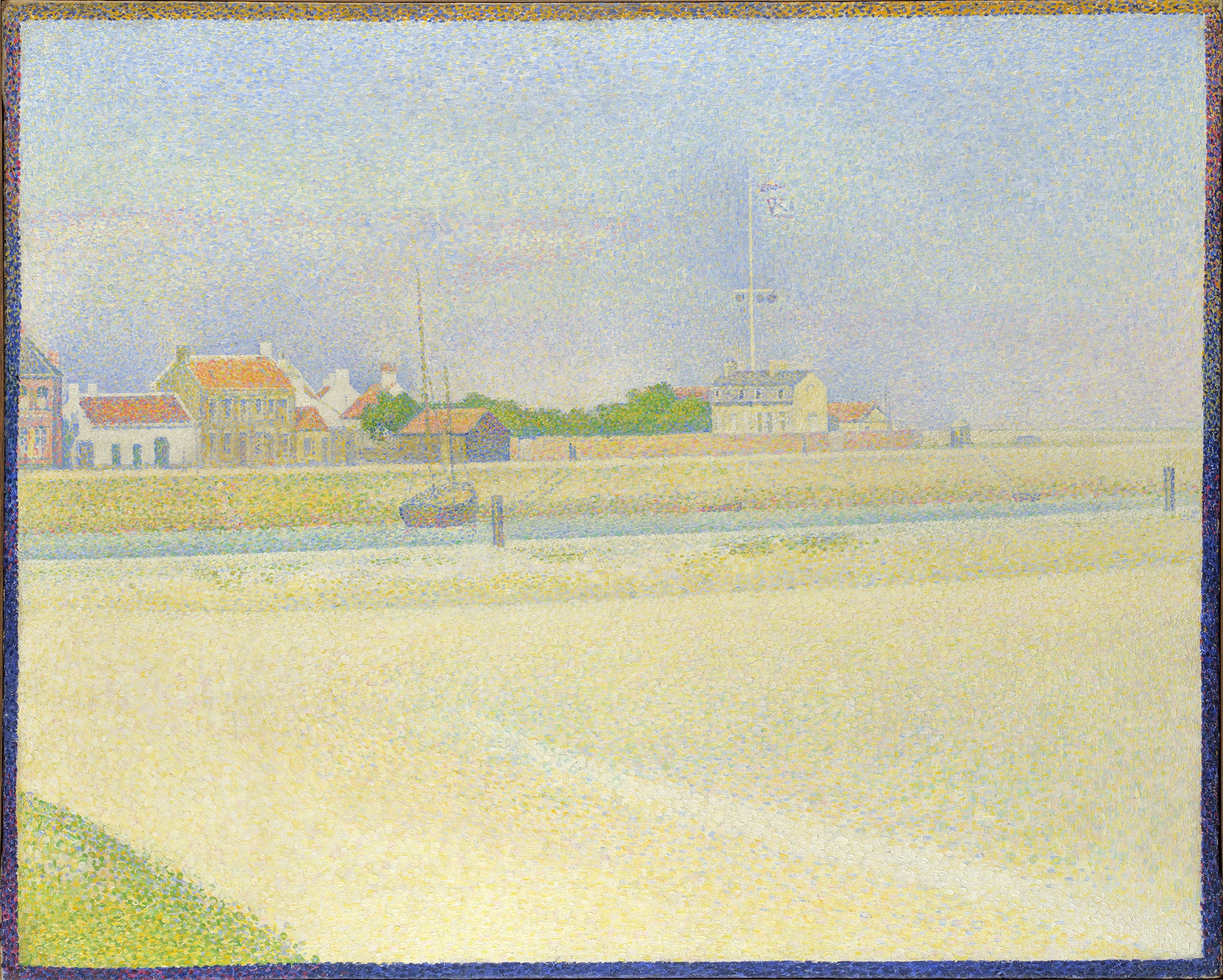 Georges Seurat - The Channel at Gravelines, Grand Fort Philippe (1888) - 17" x 22" Fine Art Print