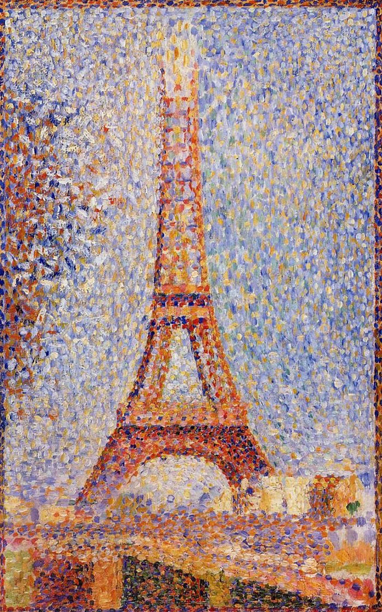 Georges Pierre Seurat - The Eiffel Tower (1889) France - 17"x22" Fine Art Print