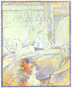 Georges Seurat - Study for 'The Circus'  (1890-1891)  - 17" x 22" Fine Art Print