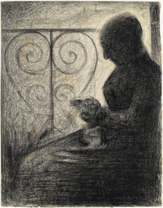 Georges Seurat - On The Balcony, Post-Impressionist - 17" x 22" Fine Art Print