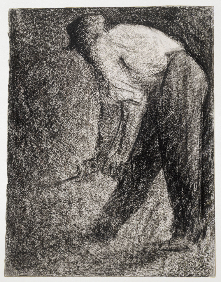 Georges Seurat - Stone Crusher, Impressionist Style - 17" x 22" Fine Art Print