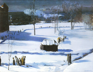 George Bellows - Blue Snow, The Battery (1910) Signed - 17" x 22" Fine Art Print