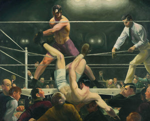 George Bellows - Dempsey vs. Firpo Boxing (1924) Signed - 17" x 22" Fine Art Print