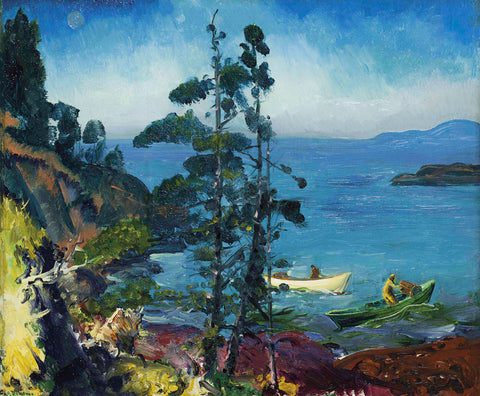 George Bellows - Evening Blue (1916) Signed - 17" x 22" Fine Art Print