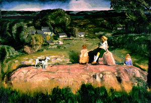 George Bellows - Three Children (1919) Signed - 17" x 22" Fine Art Print