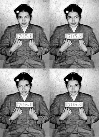 Rosa Parks Mugshot Civil Rights (1956) Joe Rogan Podcast - 17"x22" Fine Art Print