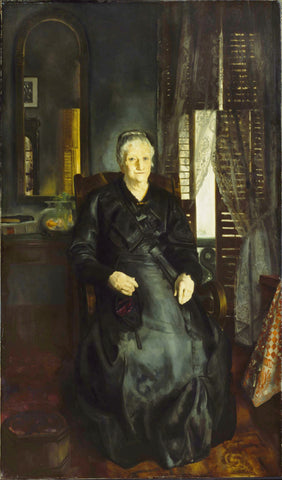 George Bellows - My Mother (1921) Portrait - 17" x 22" Fine Art Print