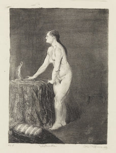 George Bellows - Nude Female Statuette (1917) Signed - 17" x 22" Fine Art Print