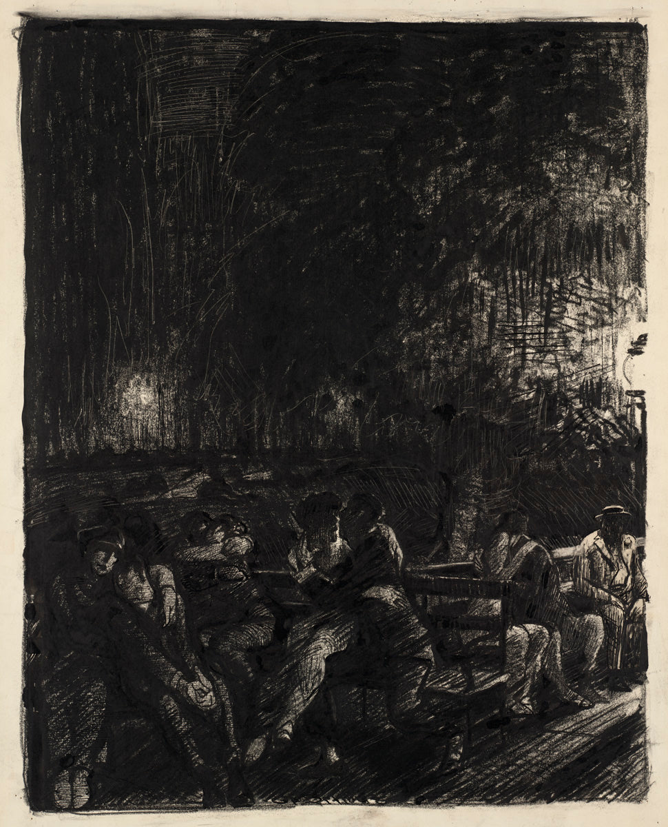 George Bellows - The Strugglers, Solitude (1913) - 17" x 22" Fine Art Print