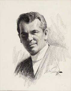 Arthur Sarnoff - Julius Boros Portrait (1950s) Signed - 17" x 22" Fine Art Print