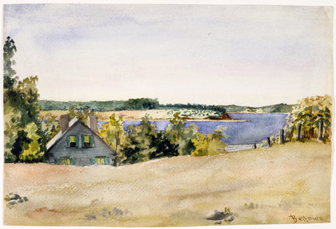 George Bellows - The Grove, Gardiner's Bay from Sag Harbor (1899) Signed - 17"x22" Fine Art Print