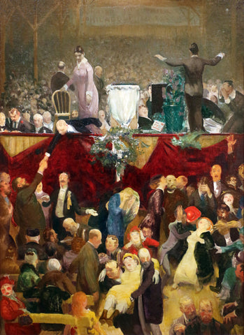 George Bellows - The Sawdust Trail, Electoral Campaign (1916) - 17" x 22" Print